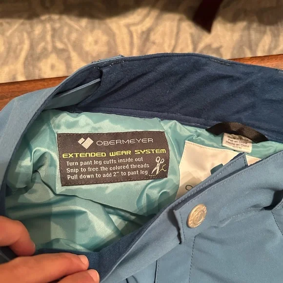 OBERMEYER | Blue Ski Pants Size XL Teen (Fits a Small Adult) - Picture 9 of 10